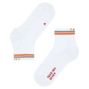 Falke RU4 Endurance Reflect Running Short Socks - White/Orange