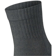 Falke Run Rib Short Socks - Dark Grey