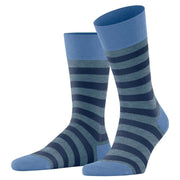 Falke Sensitive Mapped Line Socks - Bonnie Blue