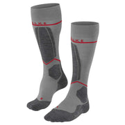 Falke SK4 Advanced Compression Light Skiing Knee-High Socks - Light Grey