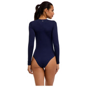 Falke Timeless Cotton Crew Brief Body - Bleu Espace