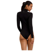 Falke Timeless Cotton Turtle-neck Brief Body - Noir