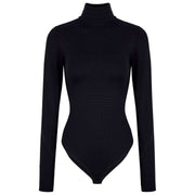Falke Timeless Cotton Turtle-neck Brief Body - Noir