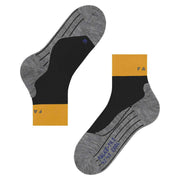 Falke TK2 Explore Trekking Cool Short Socks - Black/Yellow