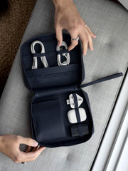 Stackers Medium Cable Tidy - Navy Blue