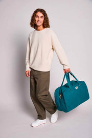 Hindbag Yves Grand Sac de Voyage - Bleu Paon