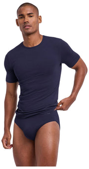 Falke Daily Seamless Crew-Neck T-Shirt - Midnight Navy