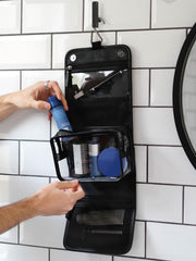 Stackers Small Hanging Wash Bag - Black