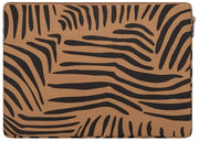 Hindbag Ava Small 13inch Laptop Case - Cinnamon Zebra Brown