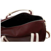 Fred Perry Classic Mini Barrel Bag - Oxblood/Ecru Cream