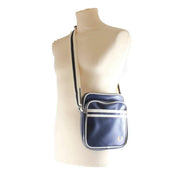 Fred Perry Classic Side Bag - Navy/Ecru Cream