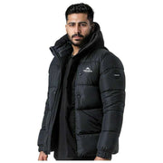 Helvetica Mountain Pioneers Barnes Hooded Parka Jacket - Black