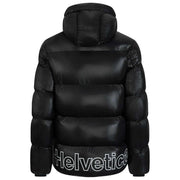 Helvetica Mountain Pioneers Edge Hooded Down Jacket - Black