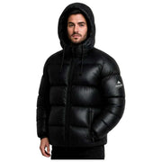 Helvetica Mountain Pioneers Edge Hooded Down Jacket - Black