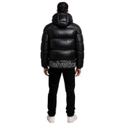Helvetica Mountain Pioneers Edge Hooded Down Jacket - Black