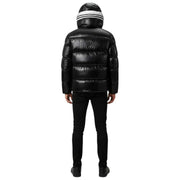 Helvetica Mountain Pioneers Freezer Hooded Down Jacket - Black