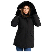 Helvetica Mountain Pioneers Lilli Hooded Parka Jacket - Black/Black