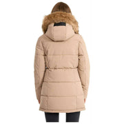 Helvetica Mountain Pioneers Sarah Hooded Parka Jacket - Taupe Beige