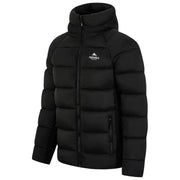 Helvetica Mountain Pioneers Sniper Hooded Down Jacket - Black