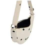Hindbag Andrea Half Moon Bag - Pois Blanc Cassé