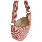 Hindbag Andrea Half Moon Bag - Rayures Rouges