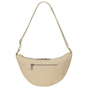 Hindbag Andrea Woven Half Moon Bag - Nude Beige