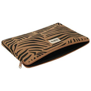 Housse pour ordinateur portable Hindbag Ava Medium 15 pouces - Marron zèbre cannelle