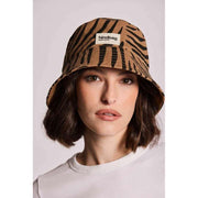 Chapeau Seau Hindbag Bob - Cannelle Zèbre Marron