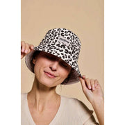 Chapeau Bob Hindbag - Léopard Blanc Cassé
