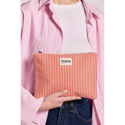 Pochette Zippée Hindbag Ema Medium - Rayures Rouges