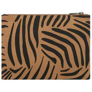 Pochette Zippée Hindbag Ema Medium - Zebra Cannelle Marron