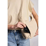 Sac à bandoulière multi-poches Hindbag Emile - Beige jute