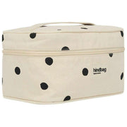Hindbag Gaspard Vanity Bag - Off White Polka Dot
