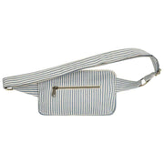 Sac banane rectangulaire Hindbag Harry - Rayures bleues