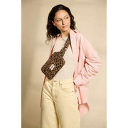 Hindbag Harry Rectangle Bum Bag - Leopard Cinnamon Brown