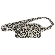 Sac Banane Rectangulaire Hindbag Harry - Léopard Blanc Cassé