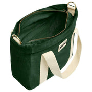 Sac à bandoulière carré Hindbag Louise - Velours Vert Pin