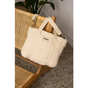 Hindbag Louise Square Teddy Crossbody Bag - Arctic White