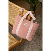 Sac à bandoulière Hindbag Louise Square Teddy - Rose poudré