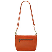 Sac à Bandoulière Hindbag Margault - Velours Orange Brique