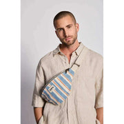 Hindbag Olivia Bum Bag - Orange/Blue Stripes