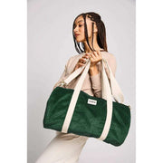 Hindbag Simon Duffle Bag - Velours Vert Pin