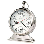 Howard Miller Global Time Mantel Clock - Nickel