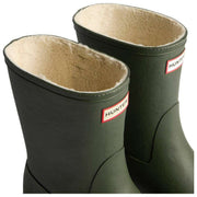 Hunter Downpour Short Insulated Wellington Boots - Dark Olive Green