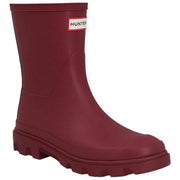 Hunter Downpour Short Wellington Boots - Merlot Burgundy