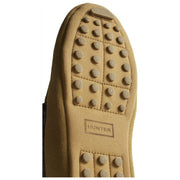 Hunter Moccasin Tartan Collar Slipper - Natural Beige