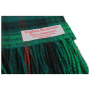 Ingles Buchan Ross Hunting Lambswool Scarf - Green/Black/Red