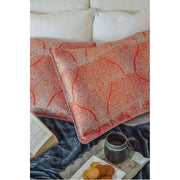 Taie d'oreiller en soie corail silex Jessica Russell - Rose