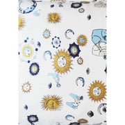 Jessica Russell Flint Kiss the Sky Silk Pillowcase - White/Yellow/Blue
