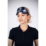 Masque pour les yeux en soie Jessica Russell Flint Scorpion - Bleu/Blanc